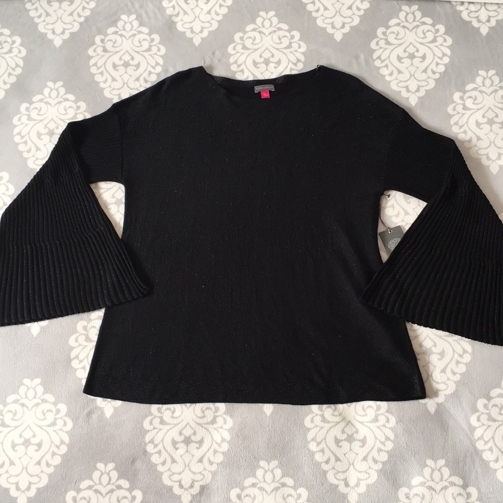 Vince Camuto - Black Sweater With Bell Sleeves